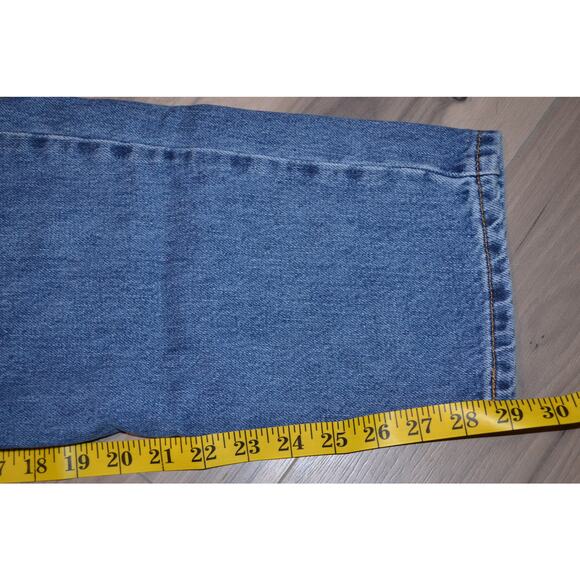 Vintage Levi Classic Relaxed 550 Straight Leg mid wash High Waist size 14 M - Picture 9 of 9